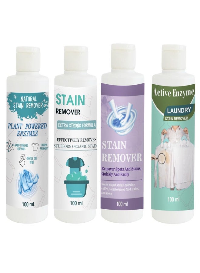 TOOVUS Stain Remover Combo Pack of Shirt, Doll, Purple and Pista Stain Remover | Multi-Surface Cleaning Solution for Clothes, Fabrics, Upholstery (100 g Each) - Image 1